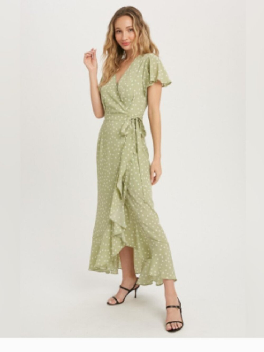 Polka Dot Wrap Dress